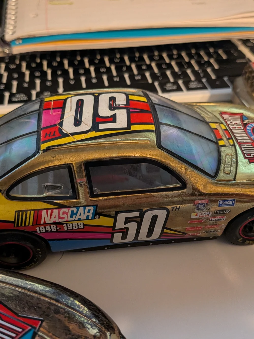NASCAR No. 50 Metallic Toy Race Car - Multicolor